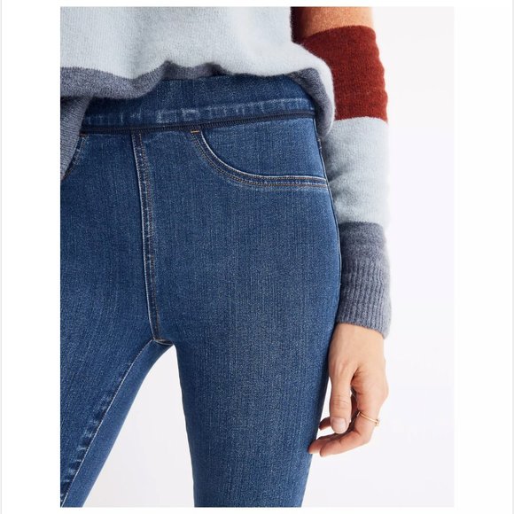 NWOT Madewell Pull-On Jeans in Freeburg Wash - Picture 3 of 8